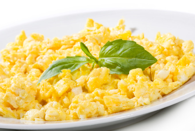 breakfast with scrambled Eggs
