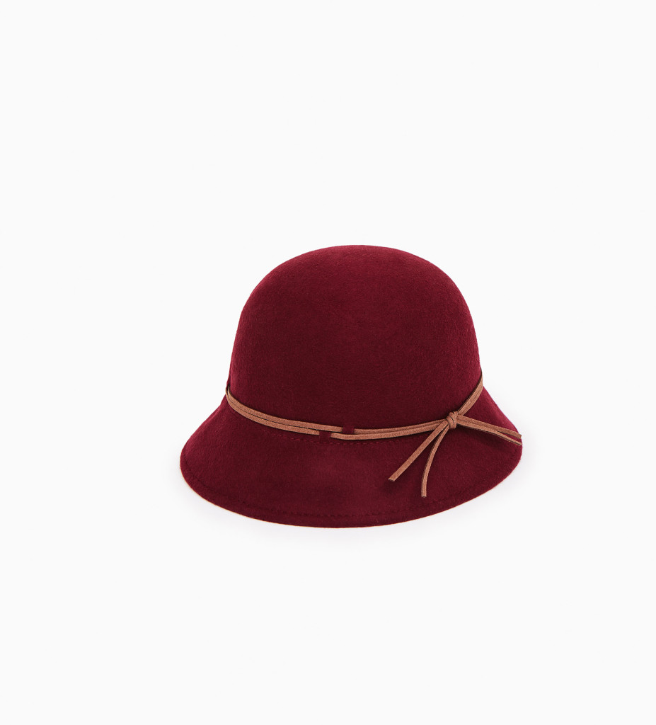 HAT WITH BRIM AND CORD zara