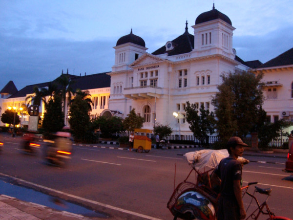 Urban scene in Yogyakarta, East Java Indonesia