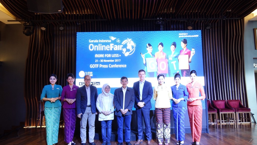Press Conference Garuda Indonesia Online Travel Fair.