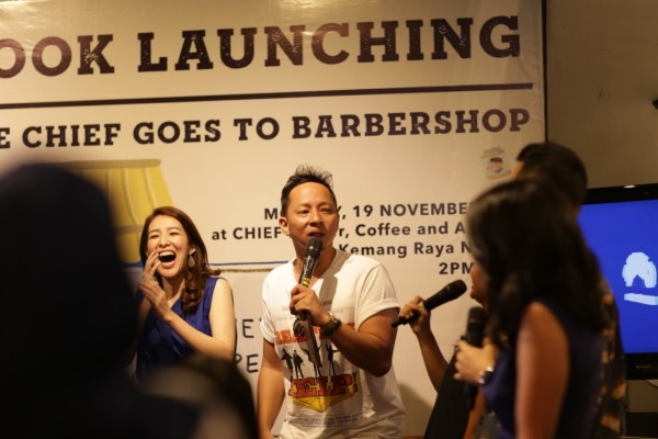 Ringgo saat ditemui dalam acara Launching Buku anak "Little Chief Goes to Barbershop" (Senin/19/11/2018)